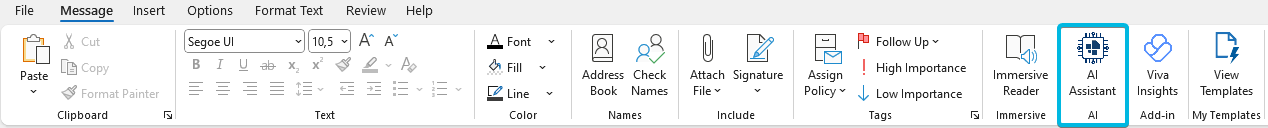 Group AI in Tab Message