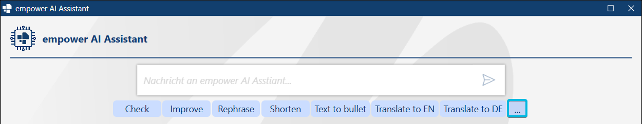 Button Mehr Prompts anzeigen