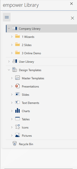 Folder Arrangement in Sidepane