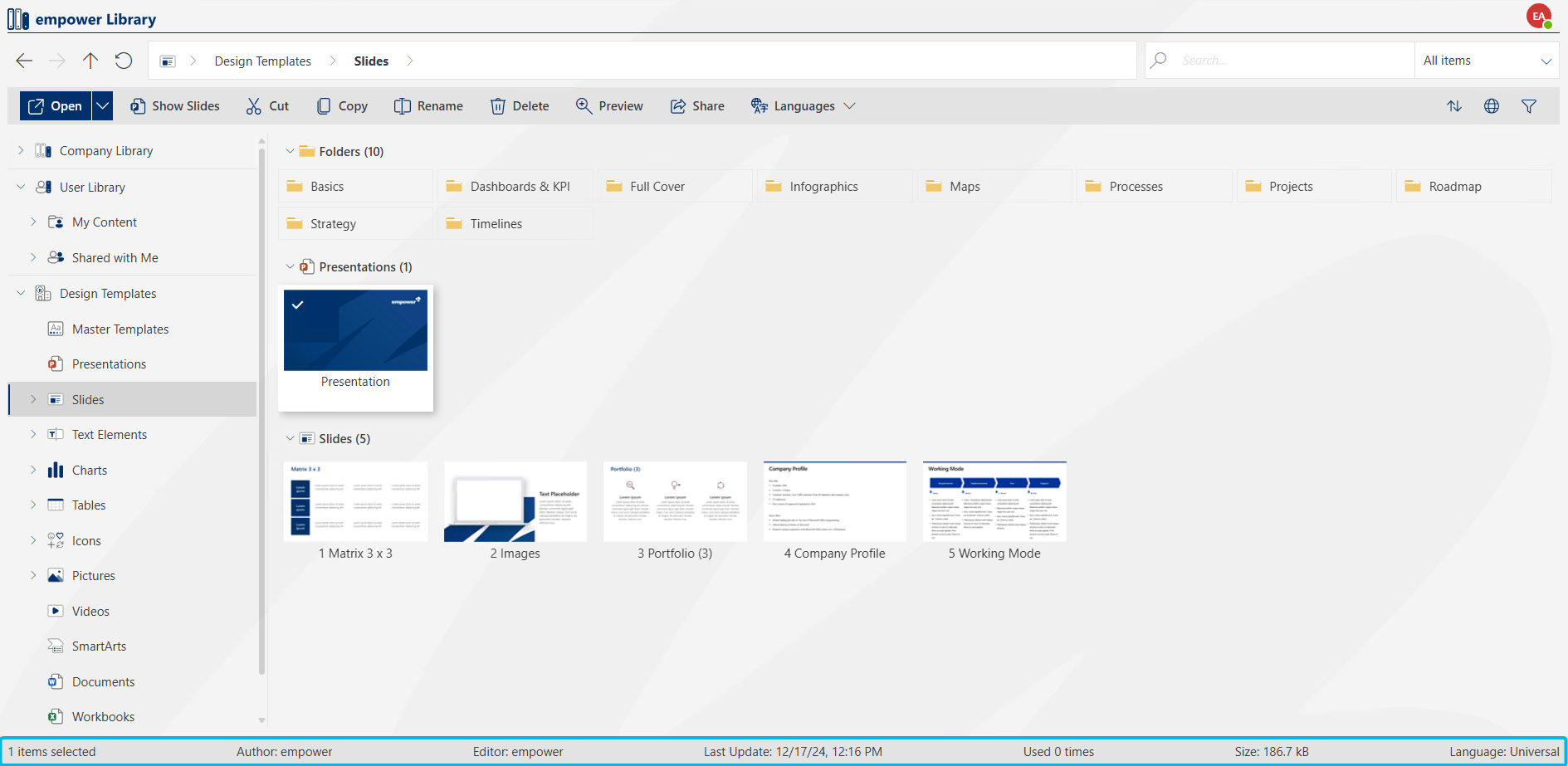 Metadata Display