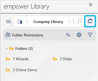 Open Library Dialog Box