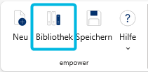 Button Bibliothek in PowerPoint Online