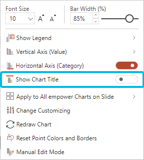 Enable Chart Title