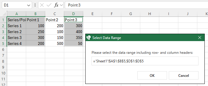 Select Partial Excel Range