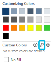 Eyedropper Symbol for Custom Colors