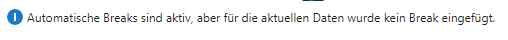 Benachrichtigungsleiste – Keine Breaks