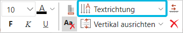 Button Textrichtung
