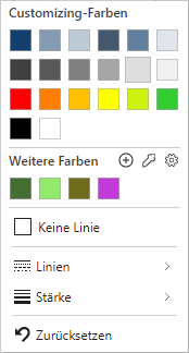 Linienoptionen