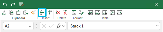 Button Insert Row