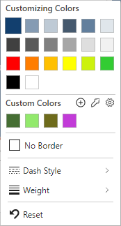 Options for Borders