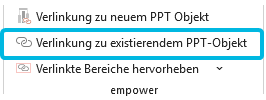 Button Verlinkung zu existierendem PPT-Objekt