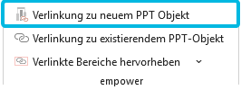 Button Verlinkung zu neuem PPT-Objekt