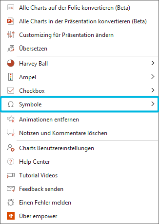 Option Symbole