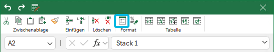 Button Formatieren