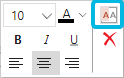 Button Beschriftung frei bearbeiten für Chart-Titel