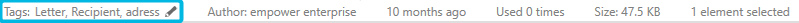 Metadata Info Tags
