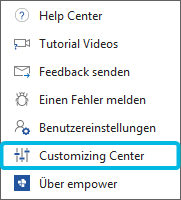 Option Customizing Center