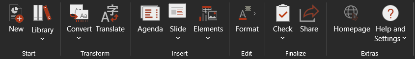 empower® Ribbon in Black Theme