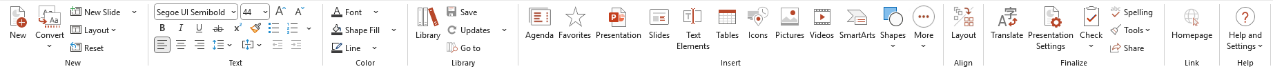 Classic Ribbon in PowerPoint