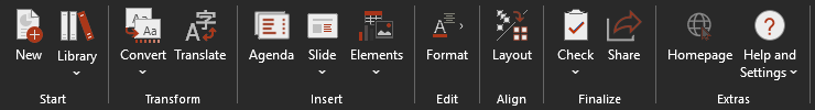 empower® Ribbon in Black Theme