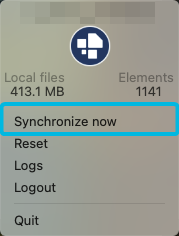Button Synchronize now