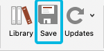 Button Save in Ribbon