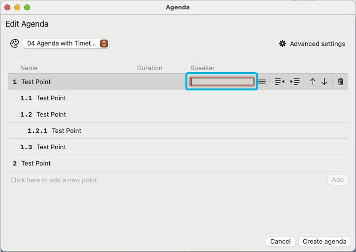 Input Field Speaker