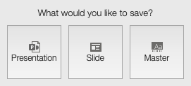 Saving Options