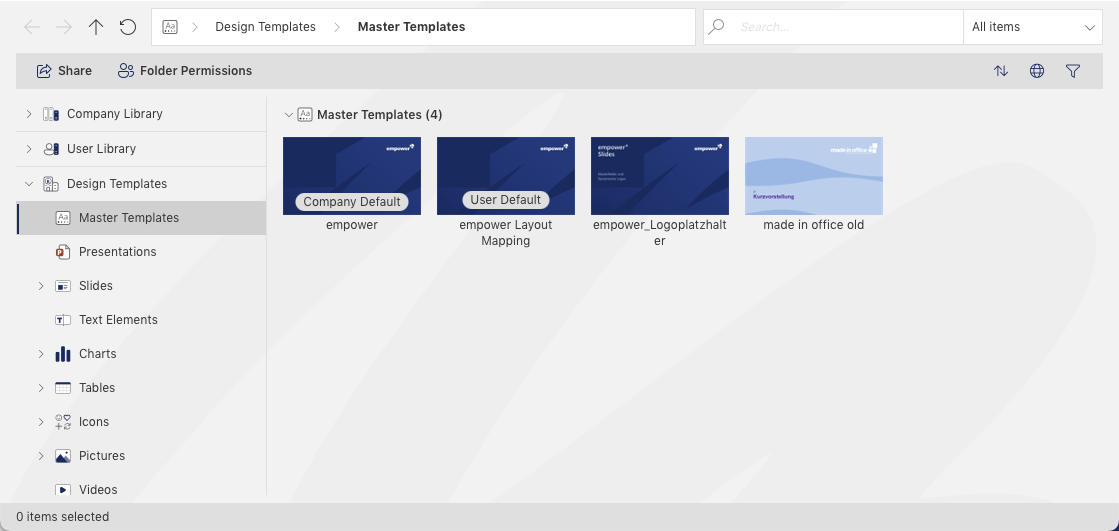 Master Templates