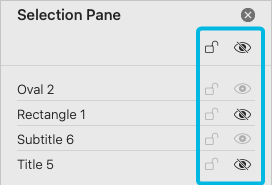 Selection Element Overview Eye Symbol