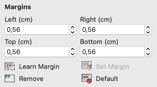 Section Margins