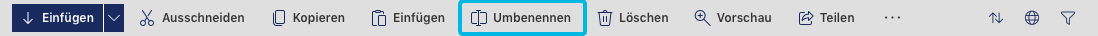Button Umbenennen