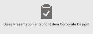 Corporate Design Check abgeschlossen