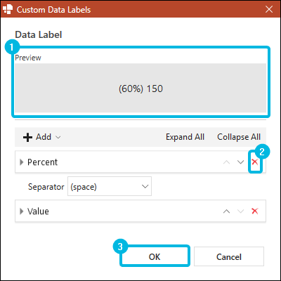Finalize Custom Text Format
