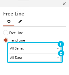 Define Reference for Trend Line