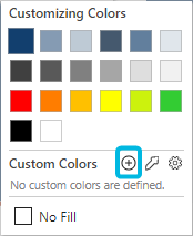 Plus Symbol for Custom Colors