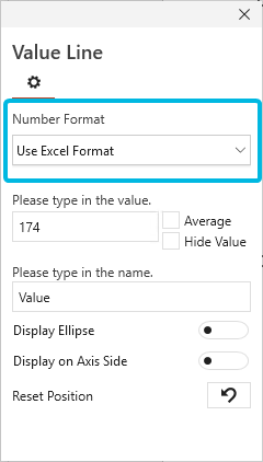 Set Number Format for Value Line Label
