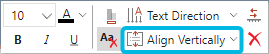 Button Align Vertically for Horizontal Axes