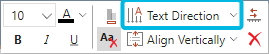Button Text Direction