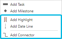 Options in Context Menu