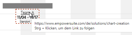 Beschriftung mit Hyperlink