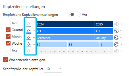 Farben auswählen