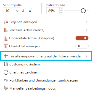 Globale Änderungen anwenden