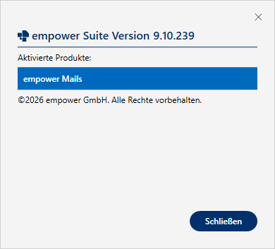 Dialog Box Über empower