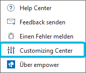 Option Customizing Center