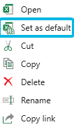 Option Set as default