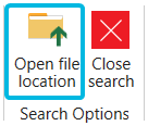 Button Open file location