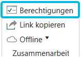 Button Berechtigungen