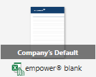 Workbook Template with Label