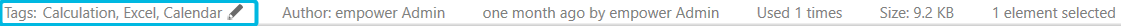 Metadata Info Tags